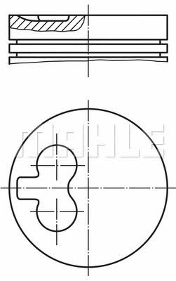 Mahle Original 021 93 12 Tłok z pierścieniami, zestaw 0219312: Dobra cena w Polsce na 2407.PL - Kup Teraz!