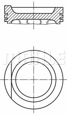 Mahle Original 030 31 00 Piston set 0303100: Buy near me in Poland at 2407.PL - Good price!