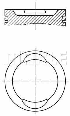 Mahle Original 029 73 03 Поршень з кільцями, комплект 0297303: Приваблива ціна - Купити у Польщі на 2407.PL!