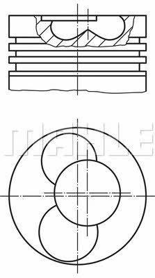 Mahle Original 030 41 00 Kolben satz 0304100: Bestellen Sie in Polen zu einem guten Preis bei 2407.PL!