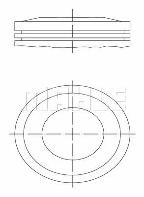 Mahle Original 033 10 01 Поршень с кольцами, комплект 0331001: Отличная цена - Купить в Польше на 2407.PL!