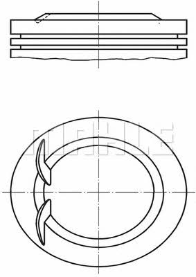 Mahle Original 038 53 00 Tłok z pierścieniami, zestaw 0385300: Dobra cena w Polsce na 2407.PL - Kup Teraz!