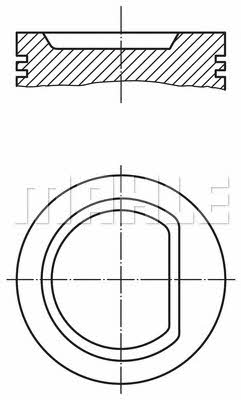 Mahle Original 040 13 03 Поршень с кольцами, комплект 0401303: Отличная цена - Купить в Польше на 2407.PL!