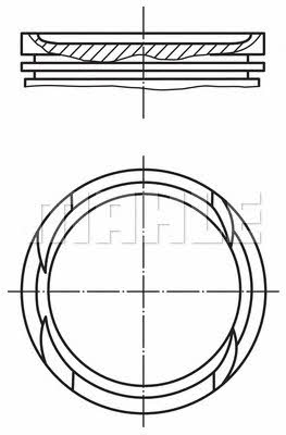 Mahle Original 002 96 02 Поршень с кольцами, комплект 0029602: Отличная цена - Купить в Польше на 2407.PL!