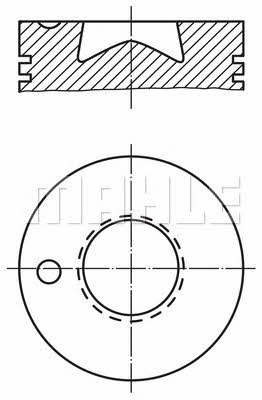 Mahle Original 003 90 10 Поршень з кільцями, комплект 0039010: Приваблива ціна - Купити у Польщі на 2407.PL!