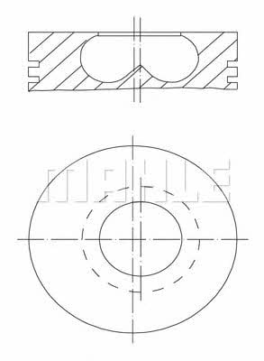 Mahle Original 007 04 00 Поршень с кольцами, комплект 0070400: Отличная цена - Купить в Польше на 2407.PL!