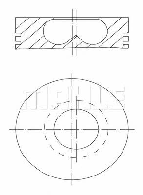 Mahle Original 007 04 02 Поршень с кольцами, комплект 0070402: Отличная цена - Купить в Польше на 2407.PL!