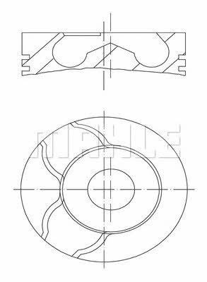 Mahle Original 001 01 01 Tłok z pierścieniami, zestaw 0010101: Dobra cena w Polsce na 2407.PL - Kup Teraz!