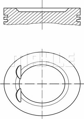 Mahle Original 001 06 00 Tłok z pierścieniami, zestaw 0010600: Dobra cena w Polsce na 2407.PL - Kup Teraz!