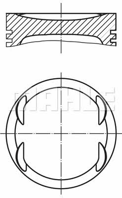 Mahle Original 001 41 02 Поршень с кольцами, комплект 0014102: Отличная цена - Купить в Польше на 2407.PL!