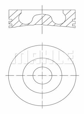 Mahle Original 009 93 00 Поршень з кільцями, комплект 0099300: Приваблива ціна - Купити у Польщі на 2407.PL!