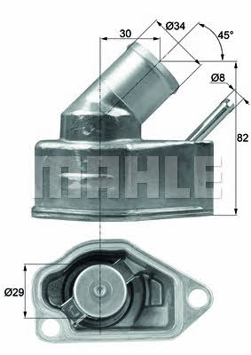 Mahle/Behr TI 10 92 Thermostat, coolant TI1092: Buy near me in Poland at 2407.PL - Good price!