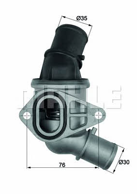 Mahle/Behr TI 109 70 Thermostat, coolant TI10970: Buy near me in Poland at 2407.PL - Good price!