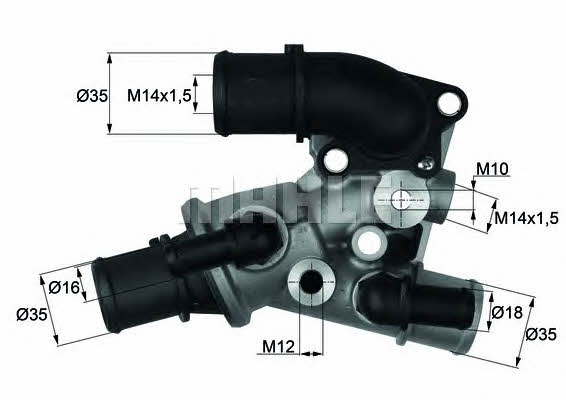 Mahle/Behr TI 111 80D Thermostat, coolant TI11180D: Buy near me in Poland at 2407.PL - Good price!