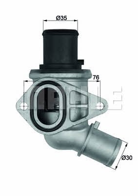 Mahle/Behr TI 116 70 Thermostat, coolant TI11670: Buy near me in Poland at 2407.PL - Good price!