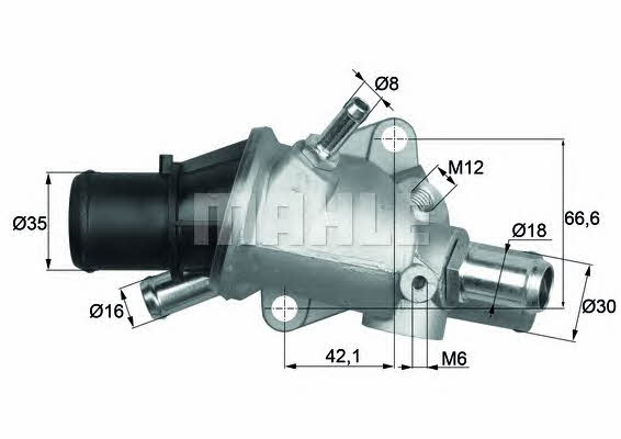 Mahle/Behr TI 126 88 Termostat, środek chłodzący TI12688: Atrakcyjna cena w Polsce na 2407.PL - Zamów teraz!