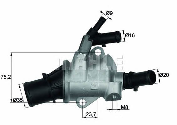 Mahle/Behr TI 148 88 Thermostat, coolant TI14888: Buy near me in Poland at 2407.PL - Good price!