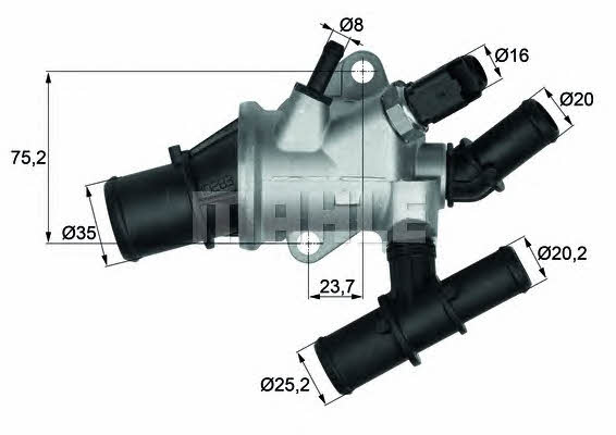 Mahle/Behr TI 162 88 Thermostat, coolant TI16288: Buy near me in Poland at 2407.PL - Good price!