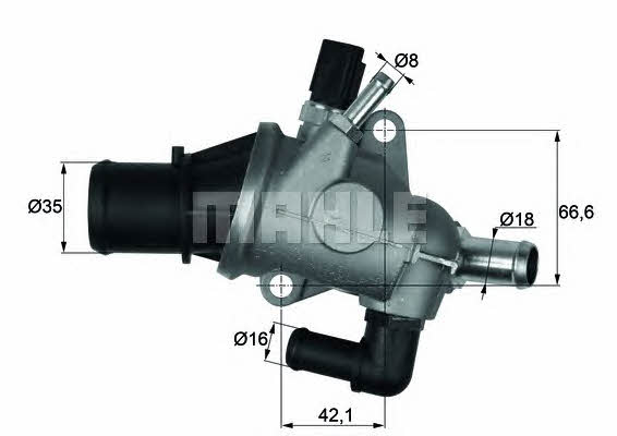 Mahle/Behr TI 163 88 Thermostat, coolant TI16388: Buy near me in Poland at 2407.PL - Good price!
