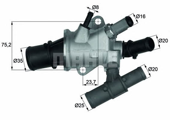 Mahle/Behr TI 168 88 Thermostat, coolant TI16888: Buy near me in Poland at 2407.PL - Good price!