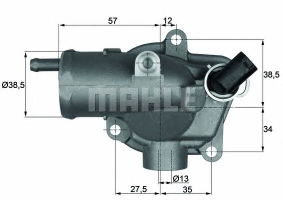 Mahle/Behr TI 27 92 Thermostat, coolant TI2792: Buy near me in Poland at 2407.PL - Good price!