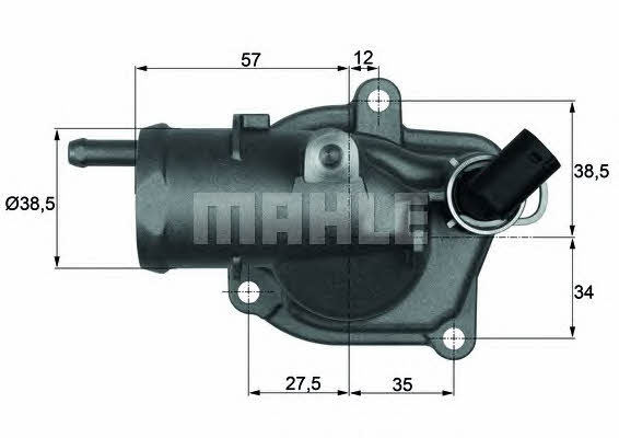Mahle/Behr TI 31 87 Thermostat, coolant TI3187: Buy near me in Poland at 2407.PL - Good price!