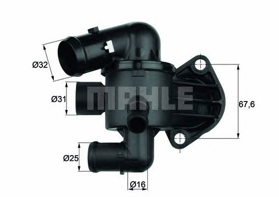 Mahle/Behr TI 33 87 Thermostat, coolant TI3387: Buy near me in Poland at 2407.PL - Good price!