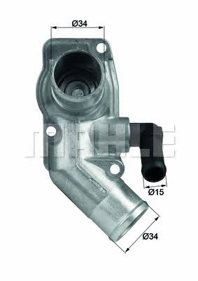 Mahle/Behr TI 43 92D Thermostat, coolant TI4392D: Buy near me in Poland at 2407.PL - Good price!