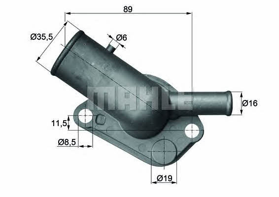 Mahle/Behr TI 64 87D Thermostat, coolant TI6487D: Buy near me in Poland at 2407.PL - Good price!