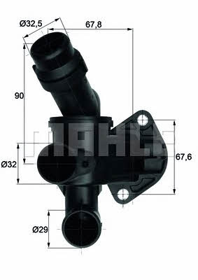 Mahle/Behr TI 7 87 Thermostat, coolant TI787: Buy near me in Poland at 2407.PL - Good price!