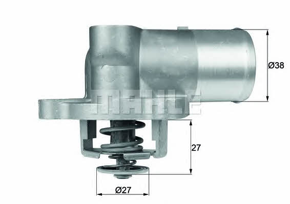 Mahle/Behr TI 76 83D Thermostat, coolant TI7683D: Buy near me in Poland at 2407.PL - Good price!