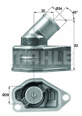 Mahle/Behr TI 9 87 Thermostat, coolant TI987: Buy near me in Poland at 2407.PL - Good price!