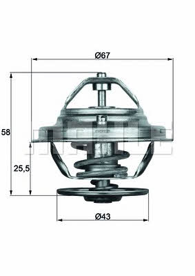 Mahle/Behr TX 19 75D Термостат TX1975D: Отличная цена - Купить в Польше на 2407.PL!