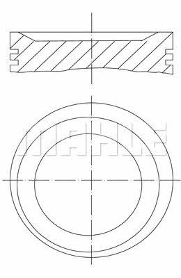 Mahle Original 083 10 02 Поршень с кольцами, комплект 0831002: Отличная цена - Купить в Польше на 2407.PL!