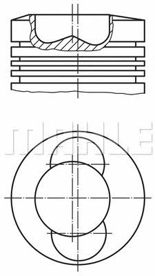 Mahle Original 099 33 01 Поршень с кольцами, комплект 0993301: Отличная цена - Купить в Польше на 2407.PL!