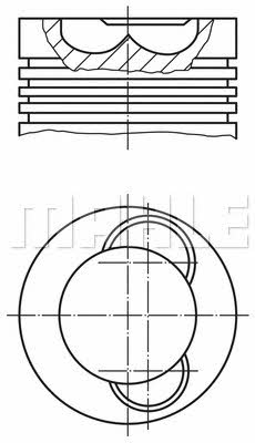 Mahle Original 209 53 00 Поршень з кільцями, комплект 2095300: Приваблива ціна - Купити у Польщі на 2407.PL!