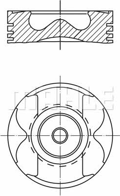 Mahle Original 005 22 03 Piston set 0052203: Buy near me in Poland at 2407.PL - Good price!