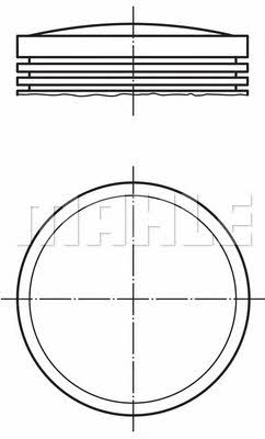 Mahle Original 029 50 00 Поршень з кільцями, комплект 0295000: Приваблива ціна - Купити у Польщі на 2407.PL!