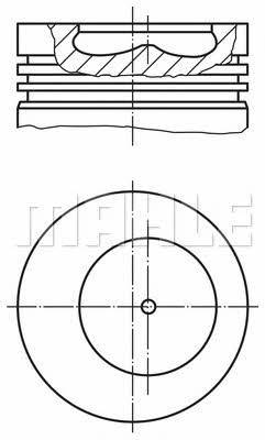 Mahle Original 009 34 05 Piston set 0093405: Buy near me in Poland at 2407.PL - Good price!