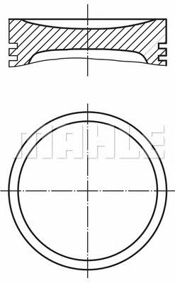 Mahle Original 029 32 00 Поршень с кольцами, комплект 0293200: Отличная цена - Купить в Польше на 2407.PL!