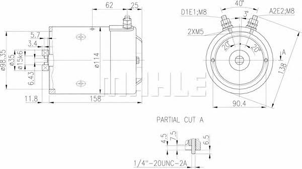 Mahle Original MM 377 Electric motor MM377: Buy near me in Poland at 2407.PL - Good price!