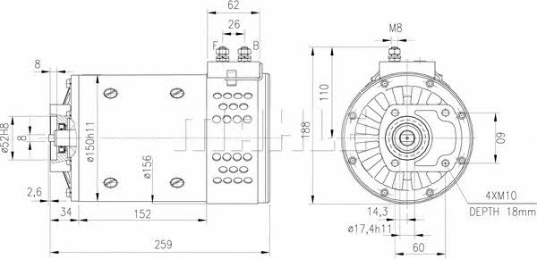 Mahle Original MM 149 Electric motor MM149: Buy near me in Poland at 2407.PL - Good price!