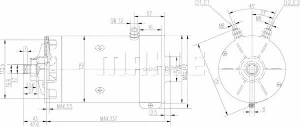 Mahle Original MM 292 Electric motor MM292: Buy near me in Poland at 2407.PL - Good price!