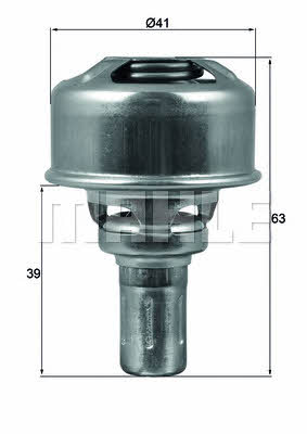 Mahle/Behr TX 174 86 Thermostat, coolant TX17486: Buy near me in Poland at 2407.PL - Good price!
