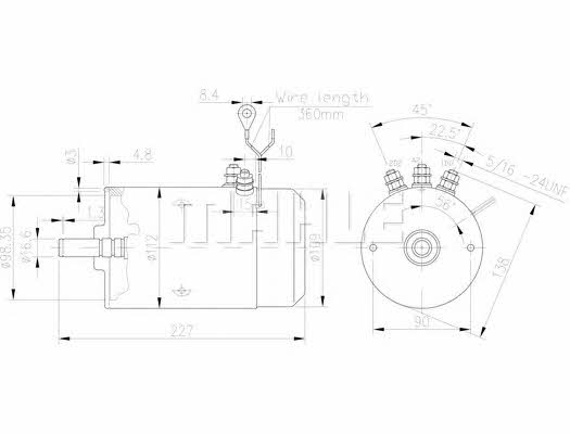 Mahle Original MM 5 Electric motor MM5: Buy near me in Poland at 2407.PL - Good price!