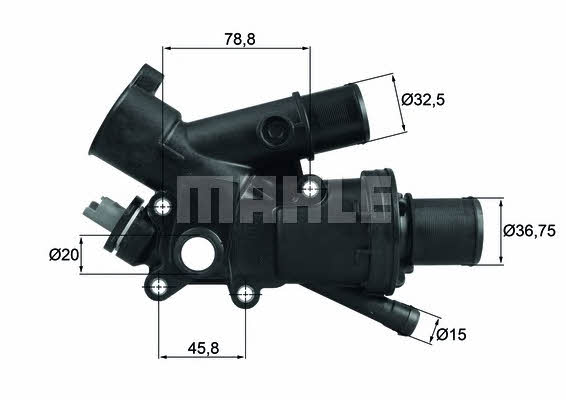 Mahle/Behr TH 43 83 Thermostat, coolant TH4383: Buy near me in Poland at 2407.PL - Good price!