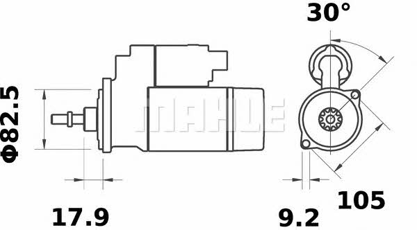 Mahle Original MS 118 Starter MS118: Buy near me in Poland at 2407.PL - Good price!