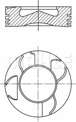 Mahle Original 003 15 01 Поршень с кольцами, комплект 0031501: Отличная цена - Купить в Польше на 2407.PL!