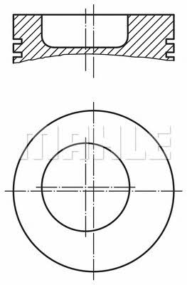 Mahle Original 008 49 01 Поршень с кольцами, комплект 0084901: Отличная цена - Купить в Польше на 2407.PL!