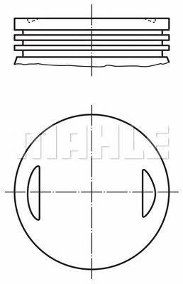 Mahle Original 008 66 00 Поршень с кольцами, комплект 0086600: Купить в Польше - Отличная цена на 2407.PL!